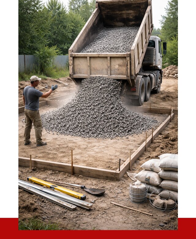 Купить щебень для фундамента в Колпино от 4642 р. | ПРОНЕРУДКлп