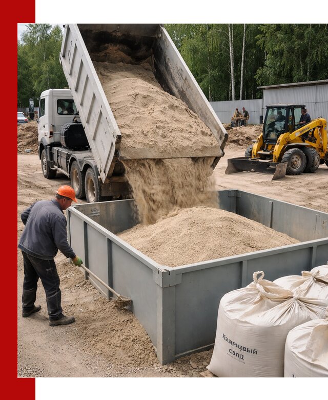 Кварцевый песок для фильтра в Колпино — доставка и качество