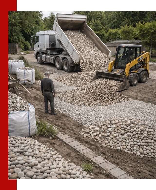 Доставка морской гальки оптом и в розницу в Колпино