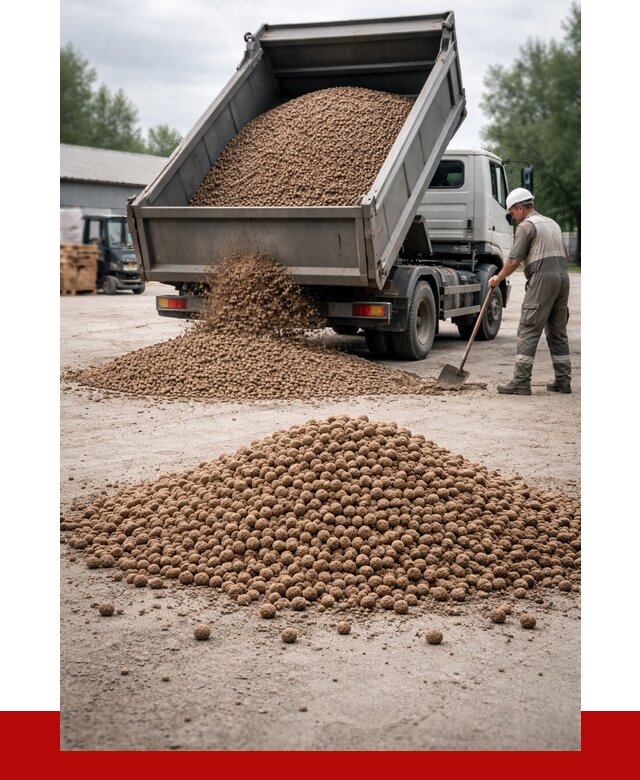 Керамзит с доставкой в Колпино от 4332 р. за м3 | ПРОНЕРУДКлп