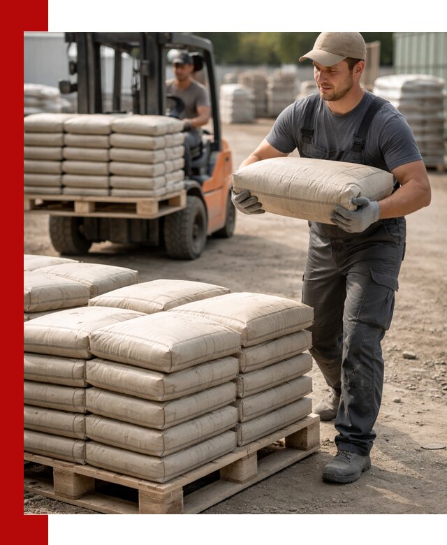 Доставка цемента в мешках оптом и в розницу в Колпино