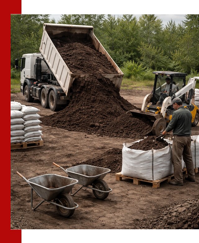 Доставка и продажа торфогрунта в Колпино оптом и в розницу