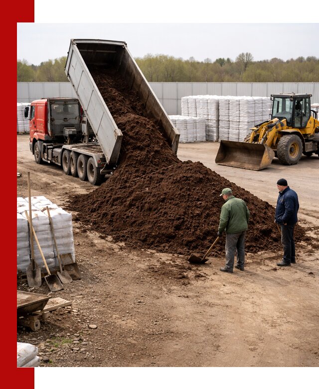 Доставка торфяных смесей оптом и в розницу в Колпино