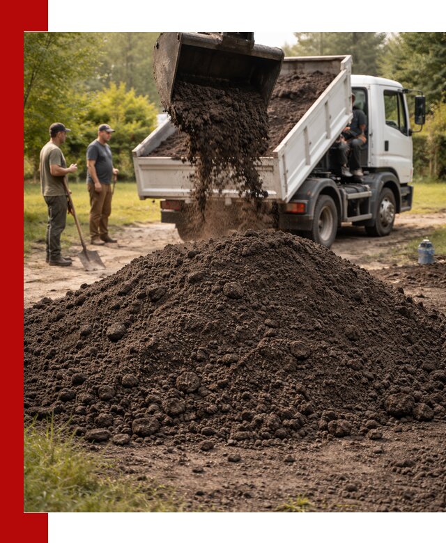 Доставка и продажа чернозема в Колпино оптом и в розницу