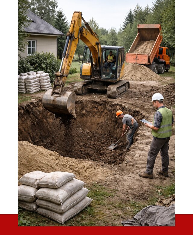 Рытье котлована в Колпино быстро от 4642 р. ПРОНЕРУДКлп